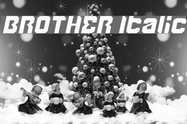 BROTHER Italic Font examples