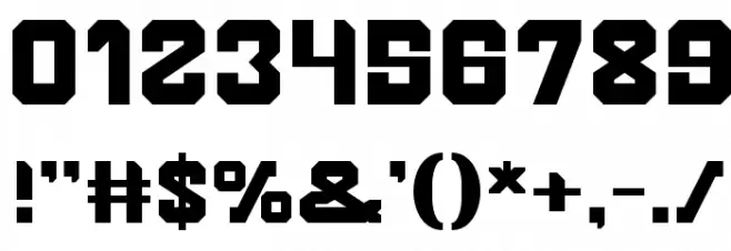 BROTHER Font OTHER CHARS