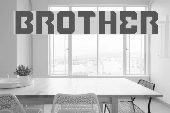BROTHER Font examples