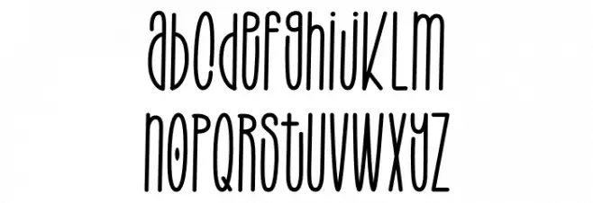 BROUGHT THE STYLE 字体 小写