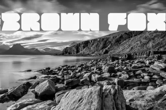 BROWN FOX Font examples