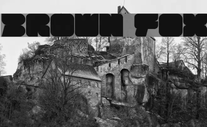 BROWN FOX Font examples