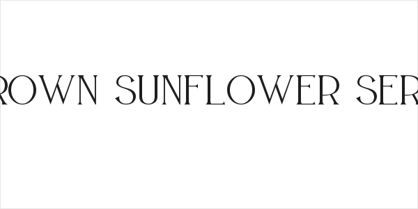 BROWN SUNFLOWER SERIF Logo