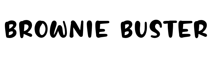 BROWNIE BUSTER  フリーフォントのダウンロード