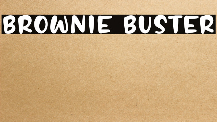 BROWNIE BUSTER Example 3