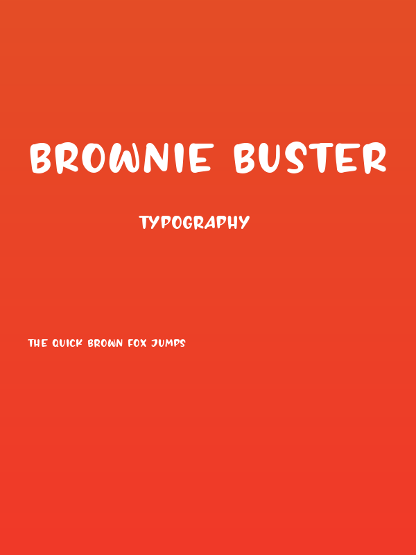 BROWNIE BUSTER Poster