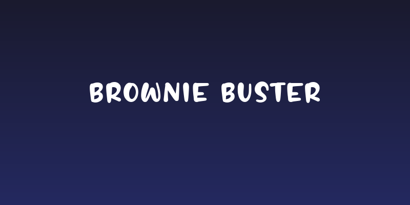 BROWNIE BUSTER Social Header