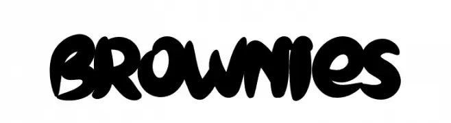 BROWNIES  フリーフォントのダウンロード