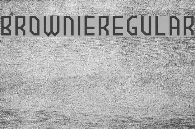 BROWNIEregular Font examples