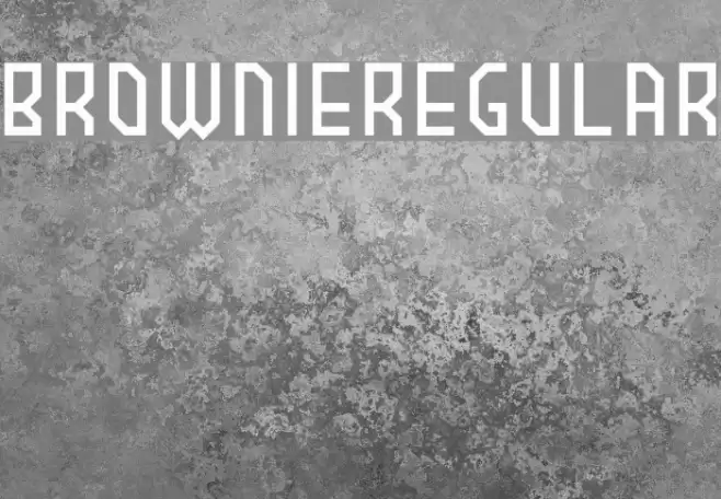 BROWNIEregular Font examples