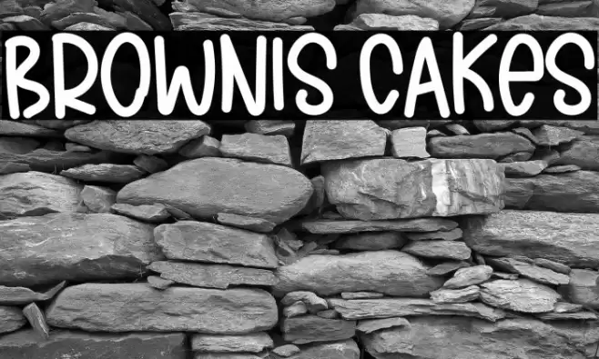 BROWNIS CAKES Font examples
