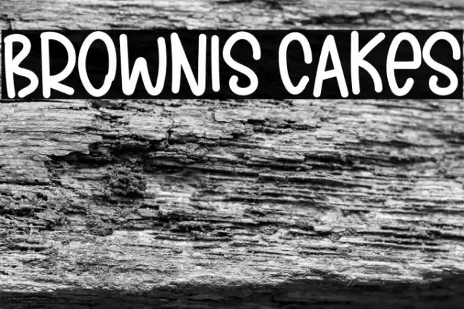 BROWNIS CAKES Font examples
