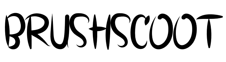 BRUSH SCOOT  Frei Schriftart Herunterladen