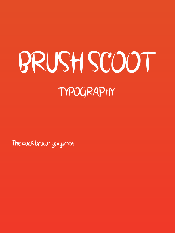 BRUSH SCOOT Poster