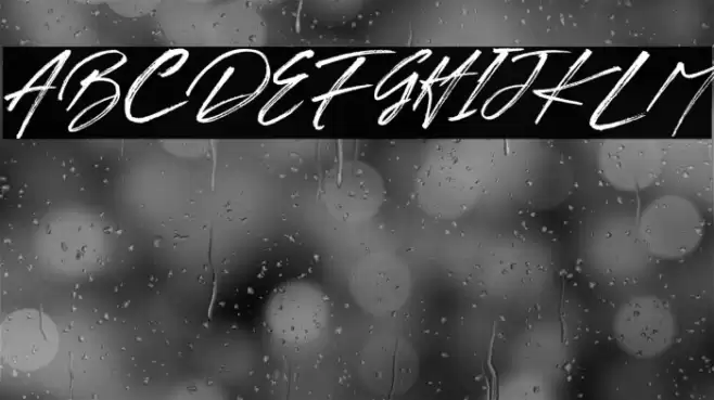 BRUSH TANGSE Font examples