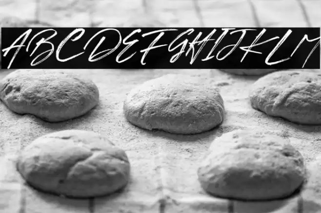 BRUSH TANGSE Font examples