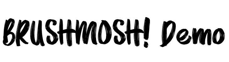 BRUSHMOSH! Demo  لخطوط تنزيل