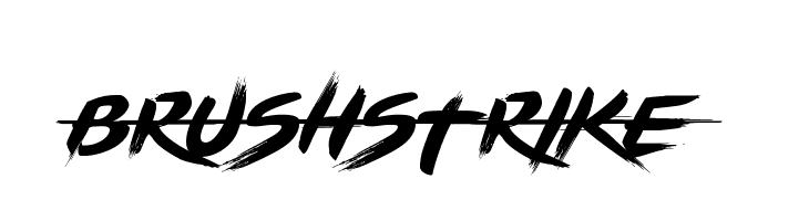 BRUSHSTRIKE  Скачать бесплатные шрифты