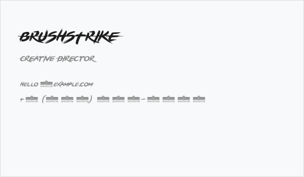 BRUSHSTRIKE Business Card