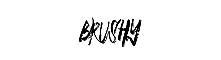 BRUSHY  Скачать бесплатные шрифты