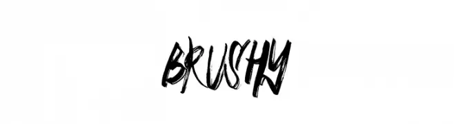 BRUSHY  नि: शुल्क फ़ॉन्ट्स डाउनलोड