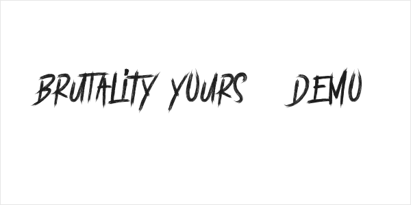 BRUTALItY YOURS - DEMO Logo