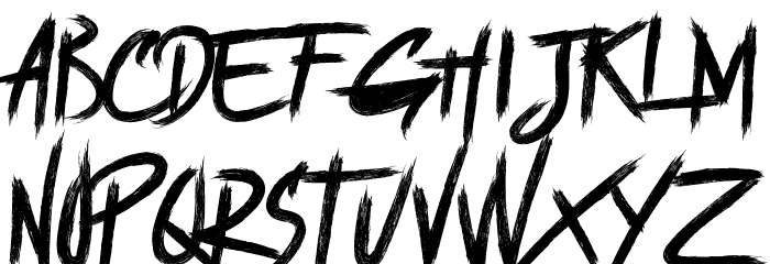 BRUTALItY YOURS - DEMO Font Litere mici