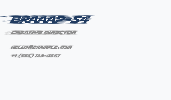 Braaap-S4 Business Card