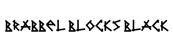 Brabbel Blocks Black  baixar fontes gratis