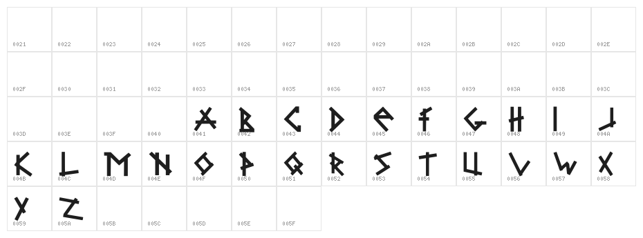 Brabbel Blocks Black Character Map