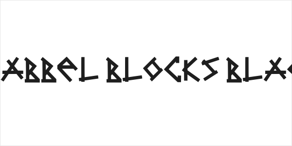 Brabbel Blocks Black Logo