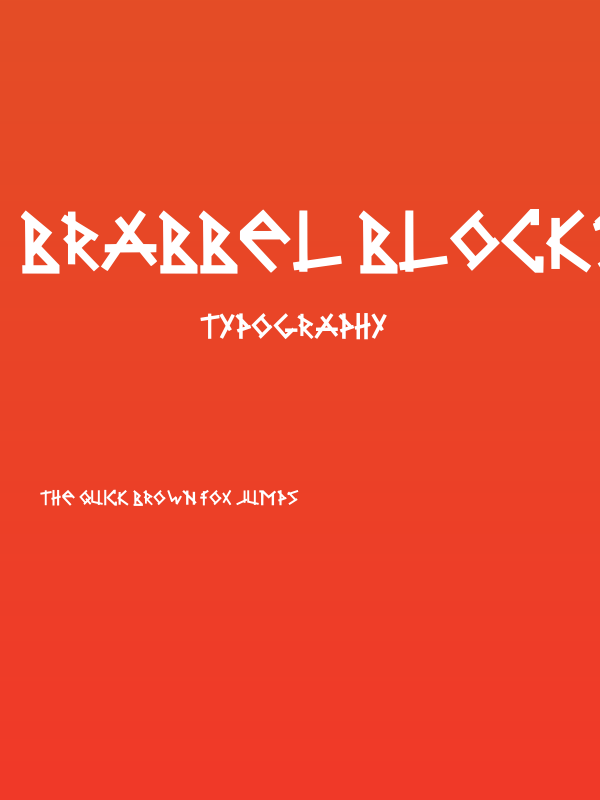 Brabbel Blocks Black Poster
