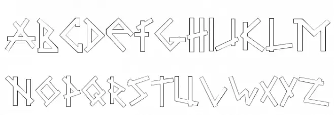 Brabbel Blocks Schriftart Groß