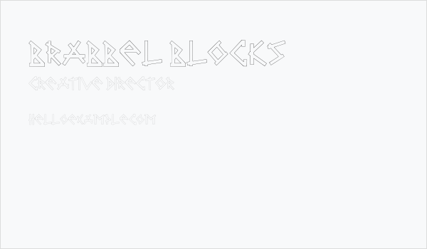 Brabbel Blocks Business Card