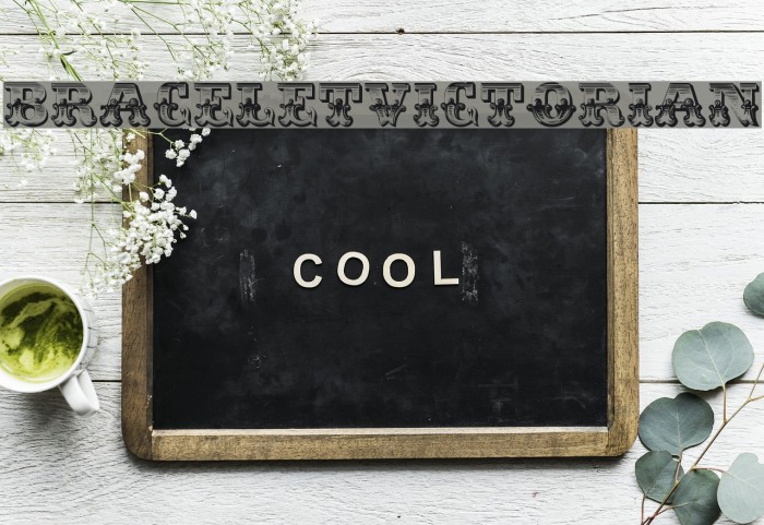 BraceletVictorian Font examples