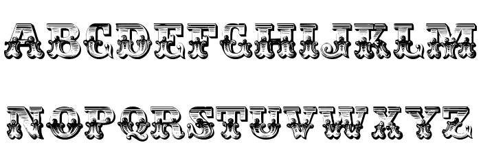 BraceletVictorian Font LOWERCASE