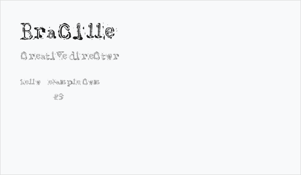 Bracille Business Card