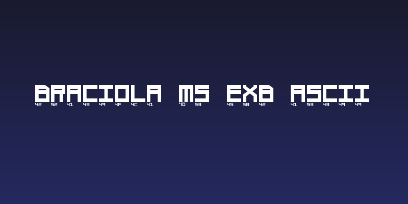 Braciola MS ExB Ascii Social Header
