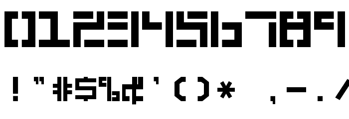Braciola MS ExB Stencil Font OTHER CHARS