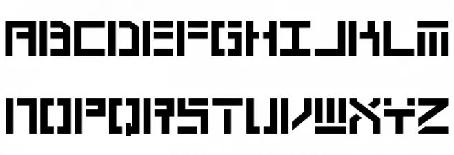 Braciola MS ExB Stencil 字体 大写