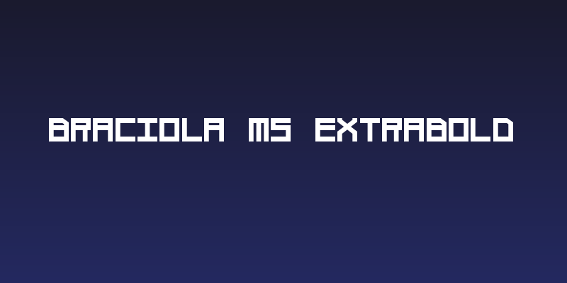 Braciola MS Extrabold Social Header