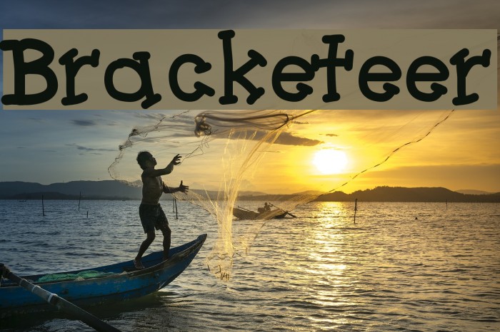 Bracketeer Font examples