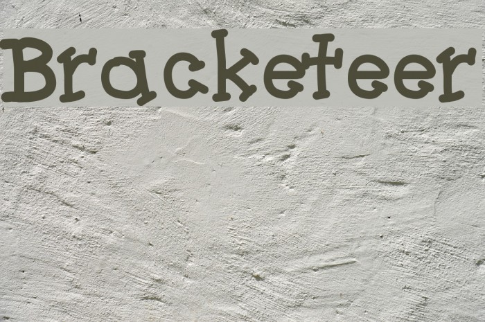 Bracketeer Font examples