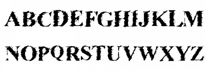 Brackish Schriftart Groß