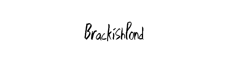 BrackishPond  les polices de caractères gratuit tlcharger