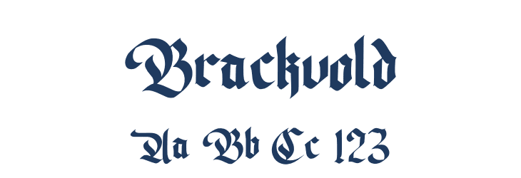 Brackvold Font Preview