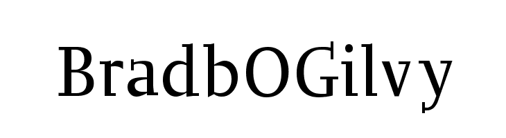 BradbOGilvy  フリーフォントのダウンロード