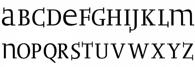 BradbOGilvy フォント 大文字