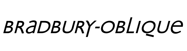 Bradbury-Oblique  フリーフォントのダウンロード