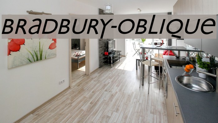 Bradbury-Oblique Font examples
